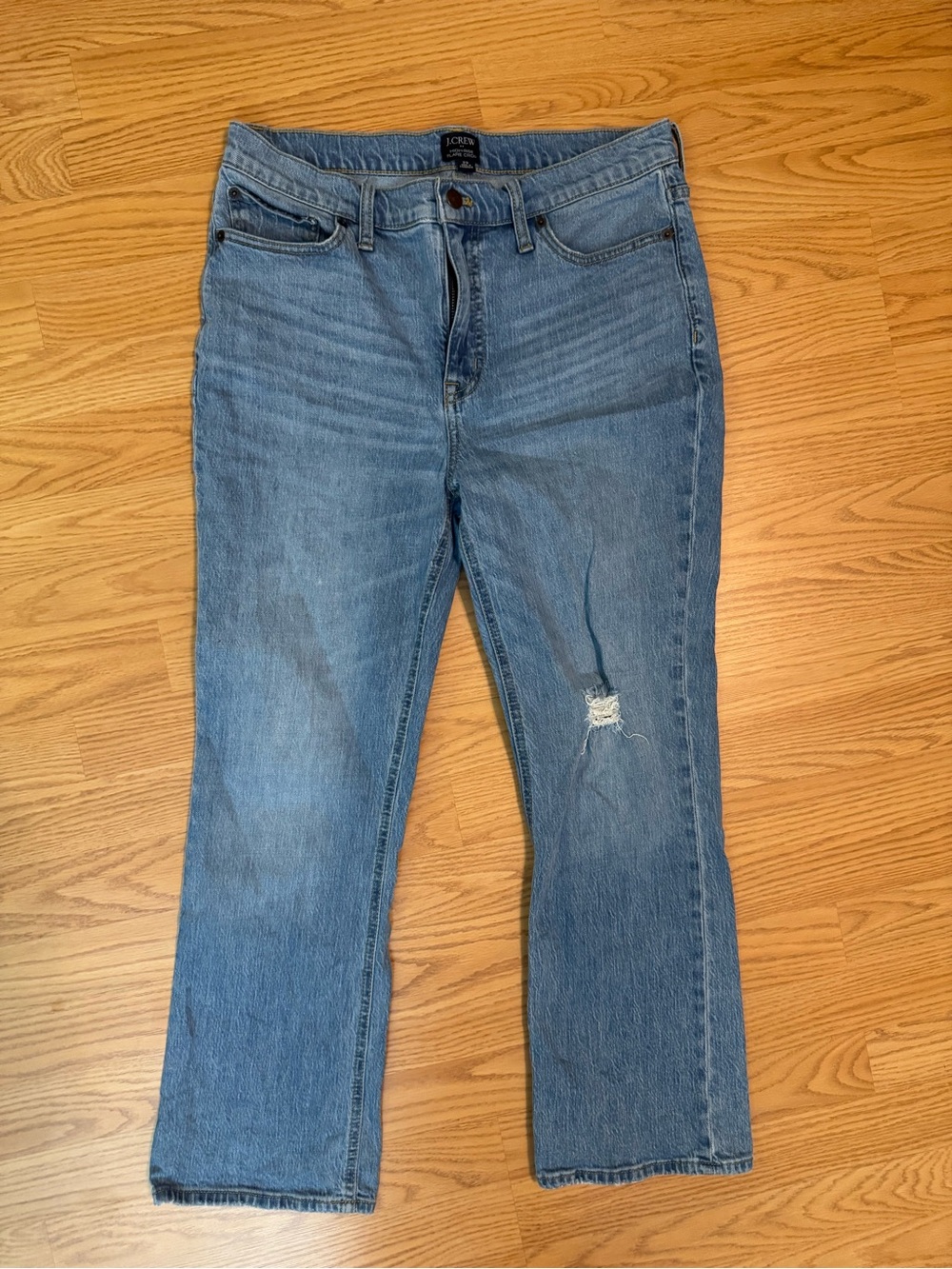 J. Crew Women's High-Rise Flare Crop Jeans - 29